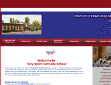 Tablet Screenshot of holy-spirit-school.com